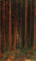 sunset in the forest 1878