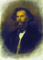 Portret van een P Bogoliubov 1869