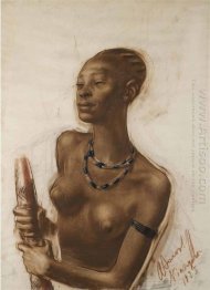 Portrait of mangbetu woman