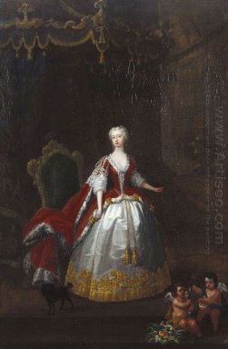 Portret van Augusta Van Saxe Gotha