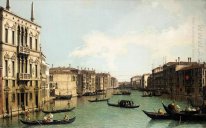 veneza o grande canal olhando para o norte a leste de Palazzo Ba