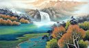 Waterfall - Pittura cinese