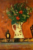 Flowers On A Mantlepiece 1913