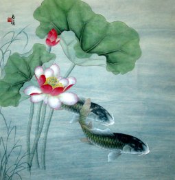 Fish&Lotus - Chinese Painting