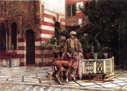 Girl in a Moorish Courtyard