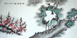 Crane&Pine&Plum - Chinese Painting