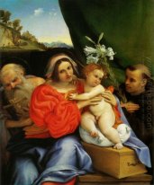 Madonna With St Jerome And St Anthony Of Padua 1521