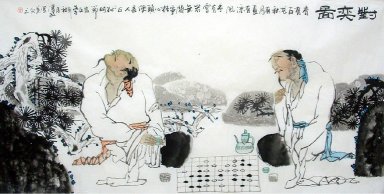 Shi Gao, schaken - Chinees schilderij