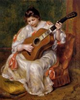 Woman Playing The Guitar 1896