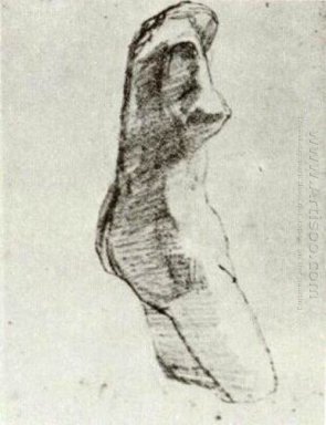 Gips Torso einer Frau von der Seite gesehen 1886