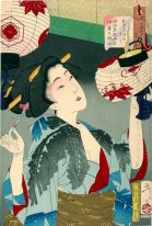 Das Erscheinungsbild einer Kyoto-Kellnerin in der Meiji-Ära