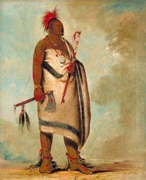 Shonka Sabe (Black Dog). Chief of the Hunkah division of the Osa