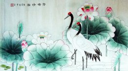 Crane&Lotus - Chinese Painting