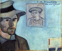 Auto-Retrato com retrato de Gauguin