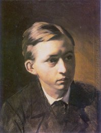 Portrait Of The Painter Nikolai Kasatkin 1876