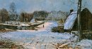 Cottages In The Snow 1891 1