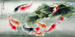 Fish&Lotus - Chinese Painting Fish&Lotus - Chinese Painting