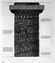 View Of Main Facade Of The Antonine Column In Six Tables 1