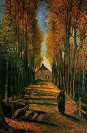 Avenue Of Poplars At Sunset 1.884 1