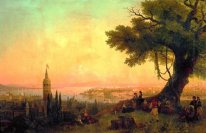 Beskåda av Constantinople Av afton tänder 1846