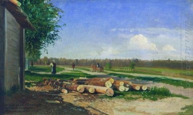 Log By The Road 1869