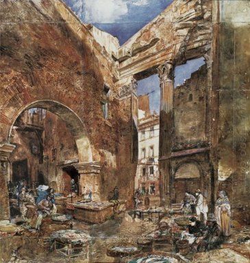 O Mercado de Peixe Em Roma 1865