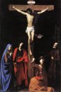Христос на кресте с Богородицы, Марии Магдалины, Иоанна