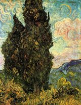 Two Cypresses 1889