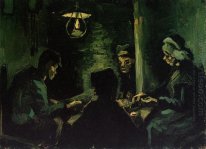 Four Peasants At A Meal Study For The Potato Eaters 1885