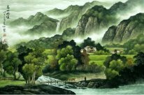 Mountains and river - Chinese Painting