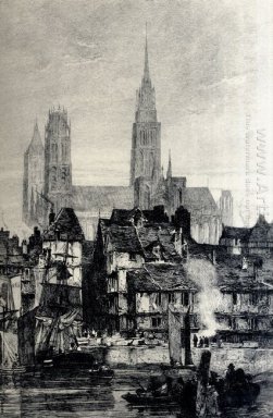 Vue de face de la cathédrale