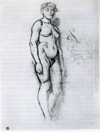 Woman Standing In Semi Profile 1883