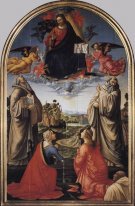 Christus im Ruhm mit Benedikt C 480 547 St Romuald C 952 1027