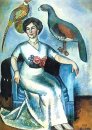 Porträt einer Dame mit Fasanen