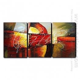 Hand-painted Oil Painting Abstract Landscape - Set of 3