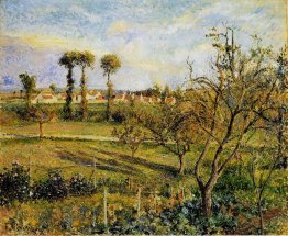 sunset at valhermeil near pontoise 1880