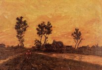 Landschaft bei Sonnenuntergang 1885