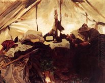 Inside A Tent In The Canadian Rockies 1916