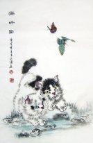 Cat - Peinture chinoise