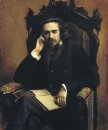 Portarait Of Philosopher Vladimir Solovyov 1885