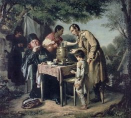 Tea Party At Mytishchi Near Moscow 1862