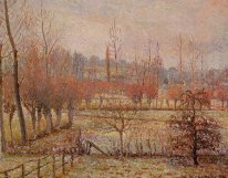 efecto de la nieve en Eragny 1894