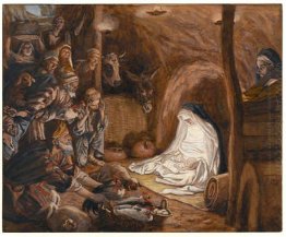 The Adoration Of The Shepherds Illustration For The Life Of Chri