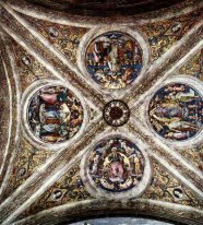 Il soffitto con quattro medaglioni 1508