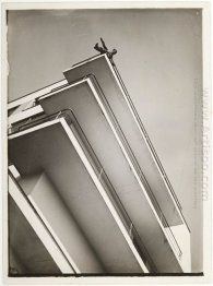 Xanti Schawinsky On A Bauhaus Balcony