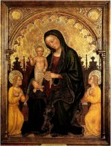 Madonna with Child and Two Angels Gentile da Fabriano