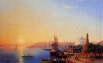 View Of Constantinople And The Bosporus