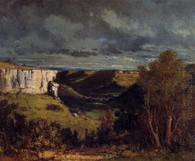 Das Tal der Loue in den stürmischen Wetter 1849