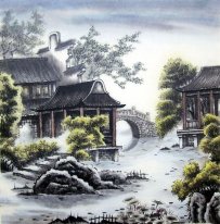 Bâtiment - Peinture chinoise