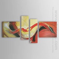 Hand-painted Oil Painting Abstract Landscape - Set of 4